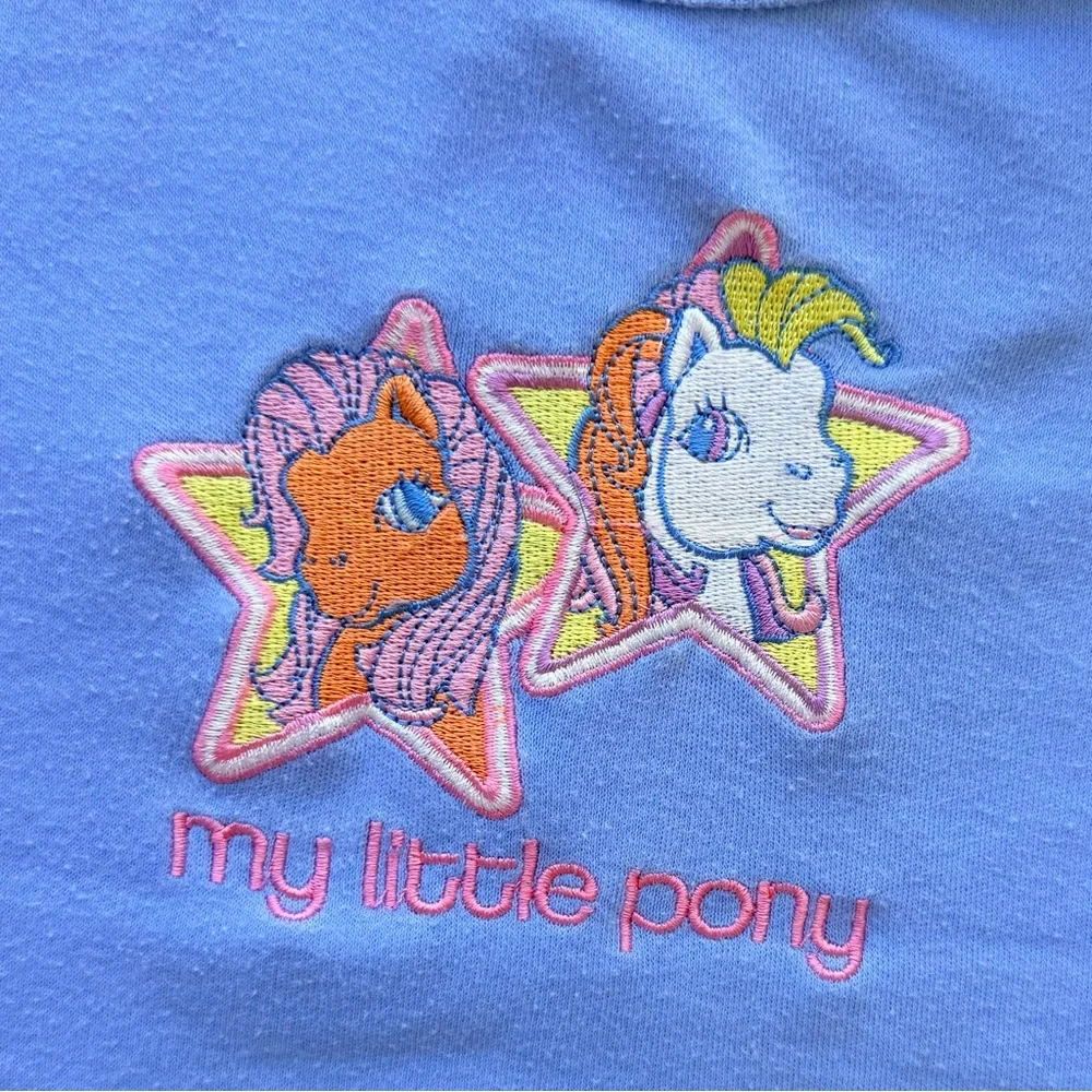 2004 Hasbro Embroidered My Little Pony Girls T-shirt size 5 RARE!!! Vintage Y2K
